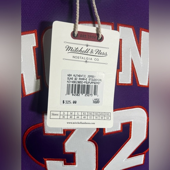 NBA Vtg Champion Amar’e Stoudemire Phoenix Suns #32 Basketball Jersey size Large - Picture 7 of 11